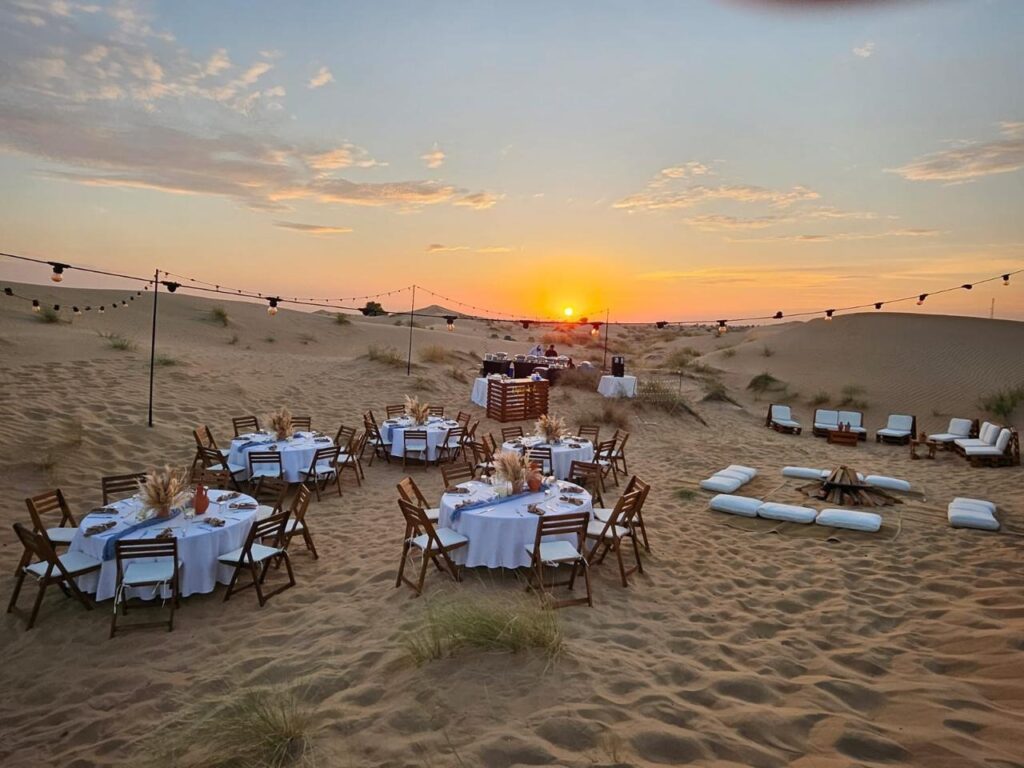 Private desert celebration