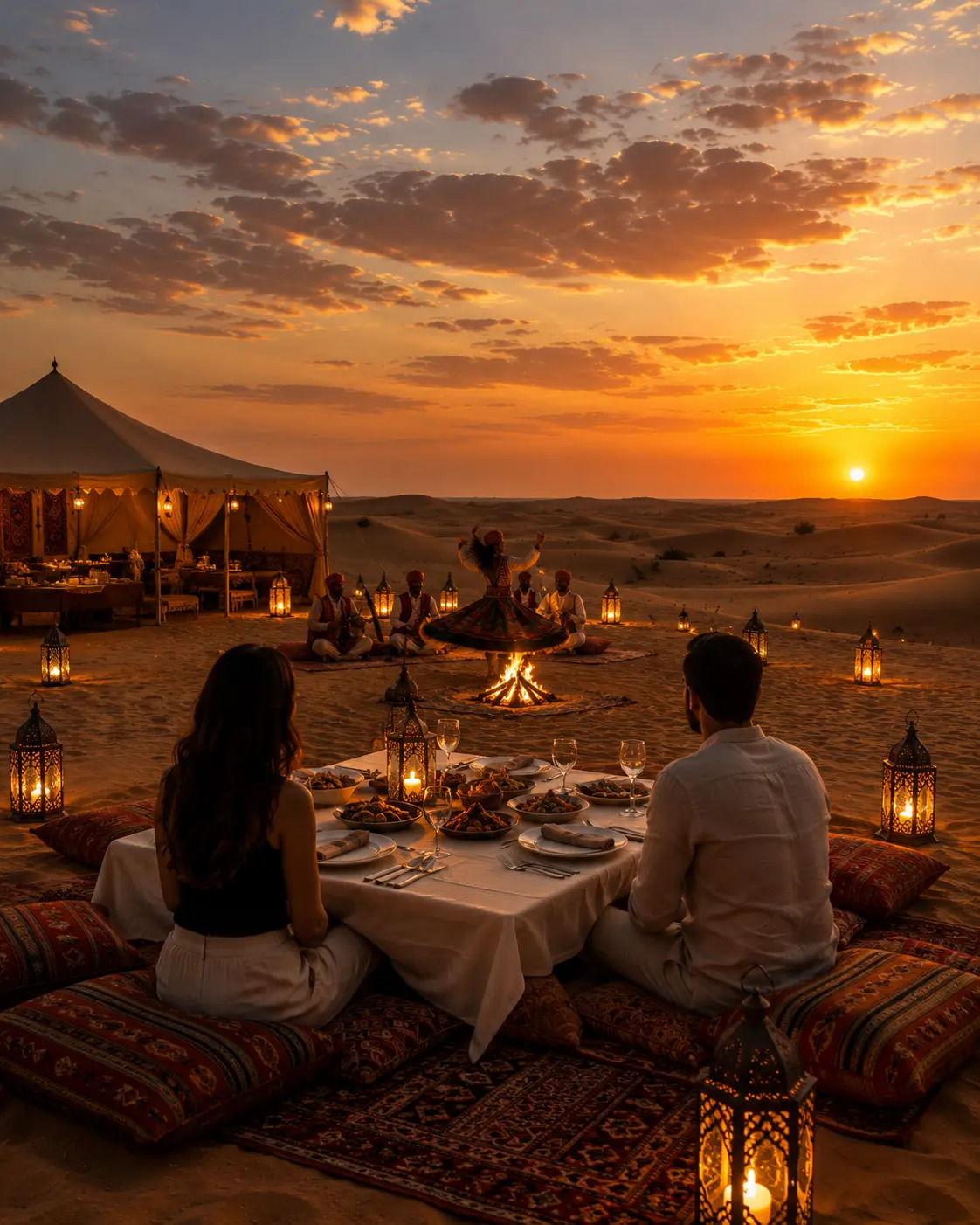 Dinner on Dunes Jaisalmer